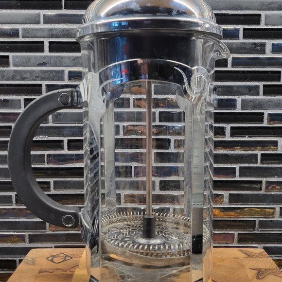 STARBUCKS BARISTA FRENCH PRESS COFFEE GLASS STAINLESS 8 CUP 34 OZ MADE BY BODUM - Picture 2 of 11